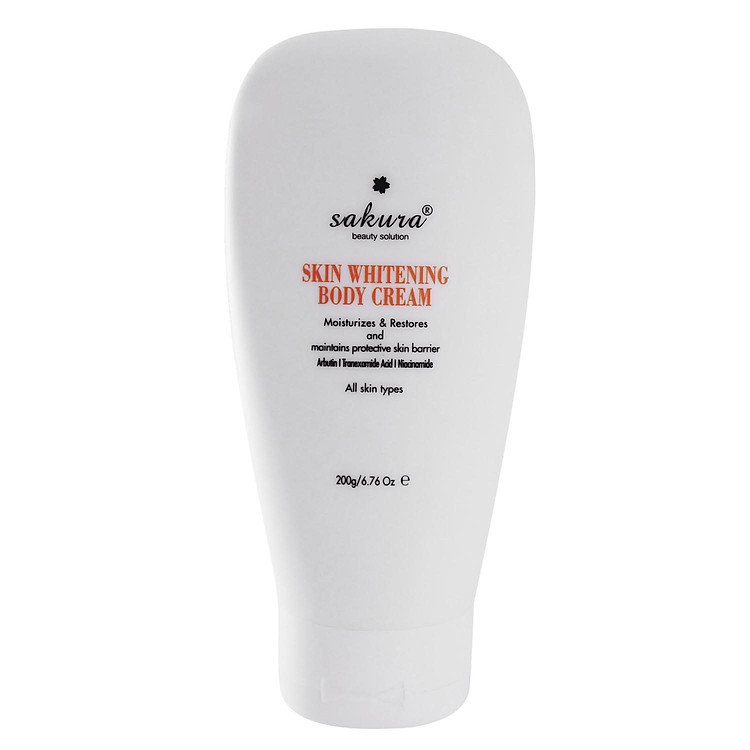 Kem Dưỡng Trắng Da Toàn Thân Sakura Skin Whitening Body Cream L-Glutathione Body Cream (200g)
