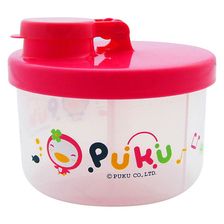 Hộp Chia Sữa 3 Ngăn Puku P11011-899 (Hồng)