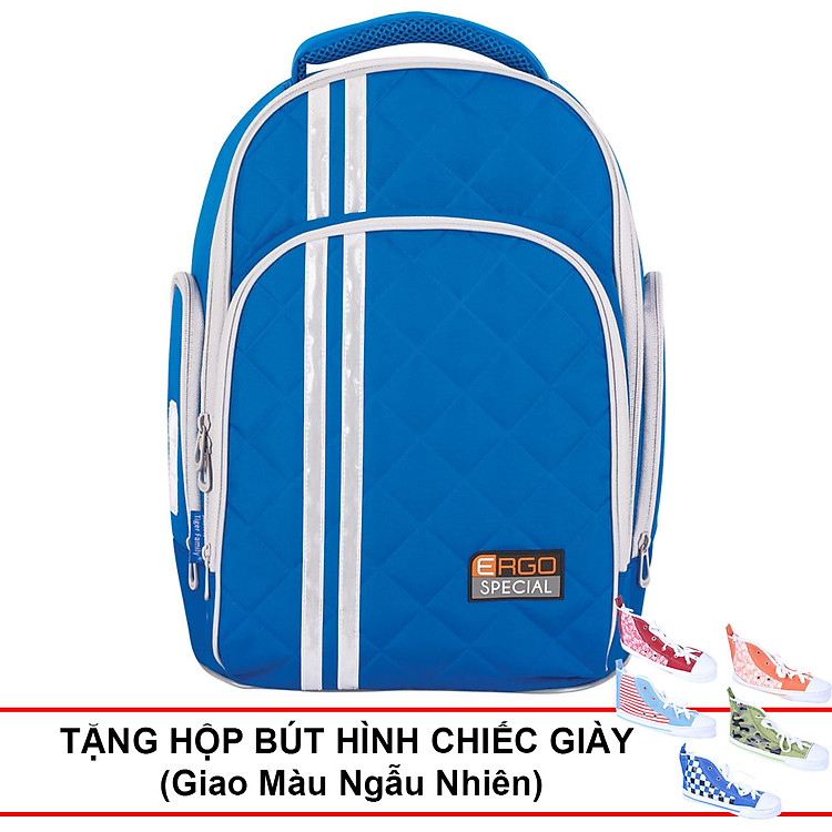 Balo Học Sinh Chống Lệch Vai Tiger Cầu Vồng 1741C – Xanh Da Trời