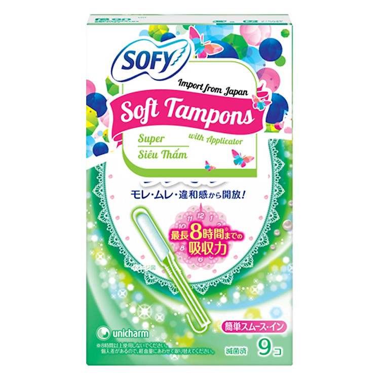 Băng Vệ Sinh Diana Sofy Soft Tampon (Gói 9 Miếng)