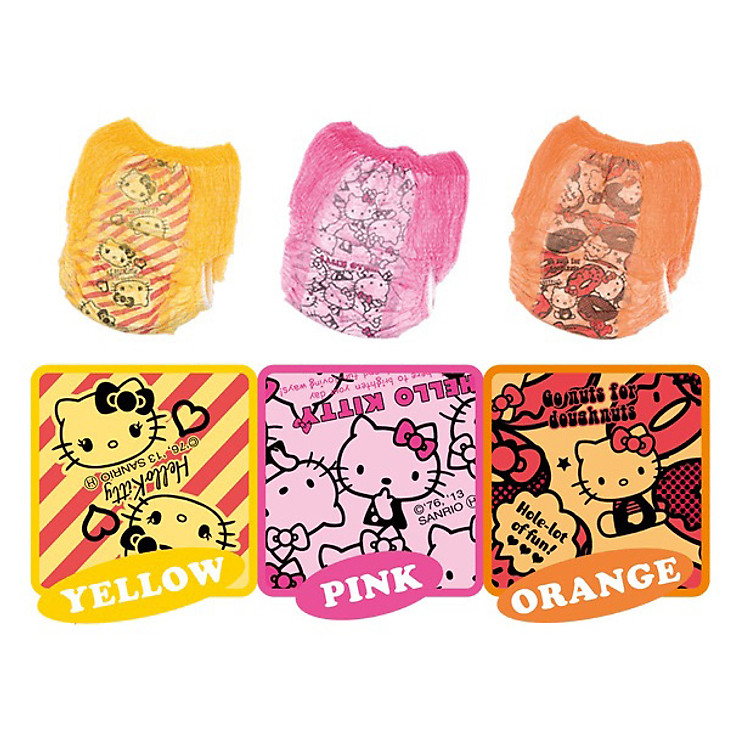 Tã Quần LEC Bé Gái In Hình Hello Kitty Chibi Gal HC-066 - XL3 (3 Miếng)