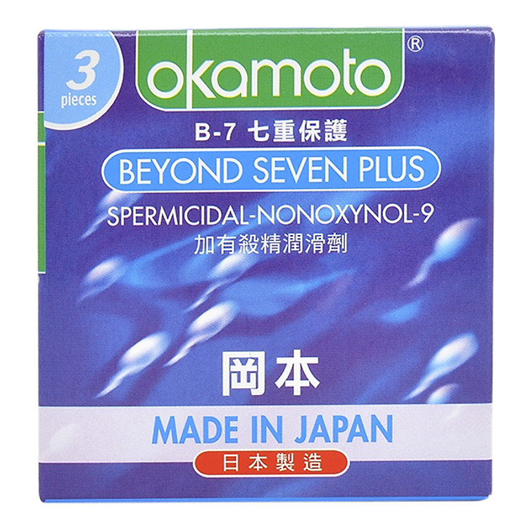 Bao Cao Su Okamoto Beyond Seven Plus (Hộp 3 Gói)