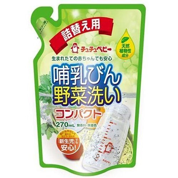 Nước Rửa Bình Và Hoa Quả ChuChu Baby (270ml)