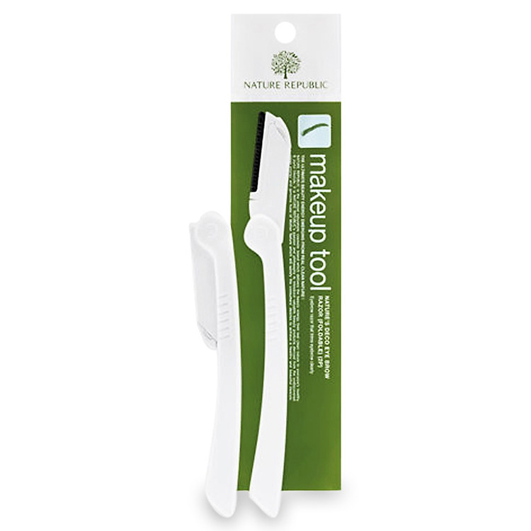 Dao Cạo Lông Mày Dạng Gấp Nature Republic Natures Deco Eyebrow Razor – Foldable (2P)