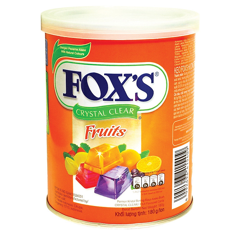Kẹo Fox's Hương Trái Cây Hộp 180g