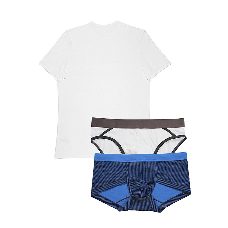 Combo 1 Áo T-shirt Cổ Tròn Và 2 Quần Lót IMVMAN
