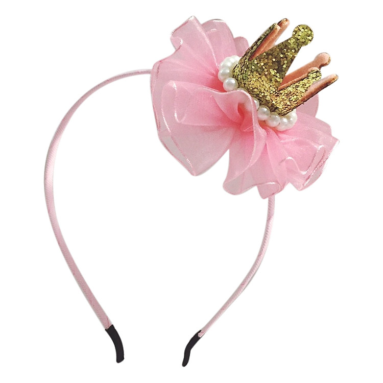 Cài Tóc Đính Vương Miện Bảo Ngọc B07 - Vàng