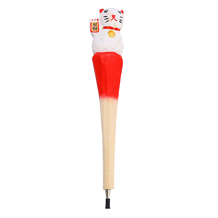 Bút Bi Gỗ Hình Mèo