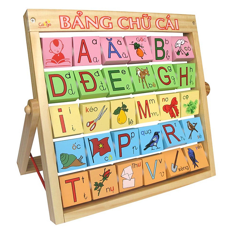 Đồ Chơi Gỗ Colligo - Bảng Chữ Cái Tiếng Việt 50106A