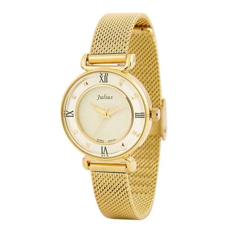 Đồng Hồ Nữ Dây Kim Loại Julius JA-728 - Vàng
