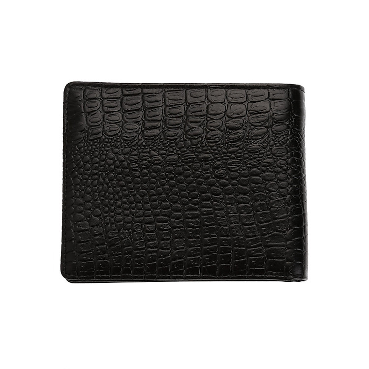 Bóp Nam Huy Hoàng Vân Cá Sấu HH2111 - Đen