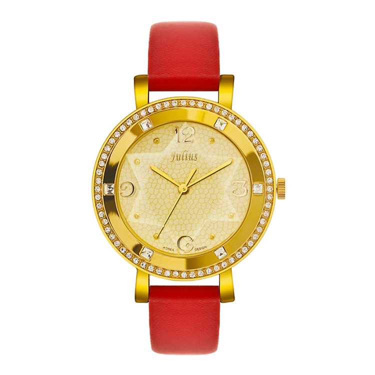 Đồng Hồ Nữ Dây Da Julius JA-827 - Đỏ