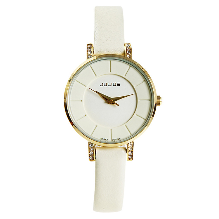 Đồng Hồ Nữ Dây Da Julius JA-766L - Vàng