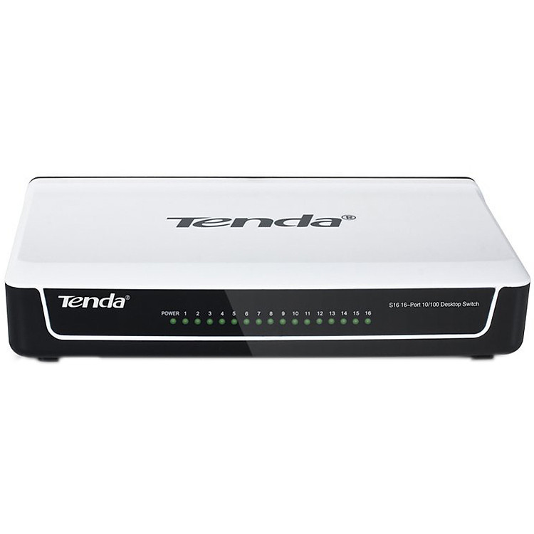 Tenda S16 - Bộ Chia Tín Hiệu Để Bàn 16 cổng 10/100Mbps - Hàng Chính Hãng