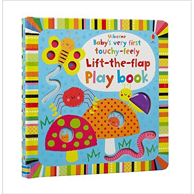 Sách tương tác tiếng Anh - Usborne Baby's very first touchy-feely Lift-the-flap Play book