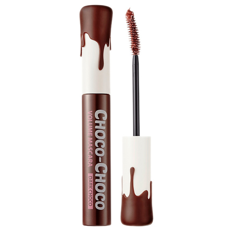 Mascara Làm Dài Và Dày Mi Shinbing Face - Peripera Choco-Cho Volume Mascara #1 Dark Choco
