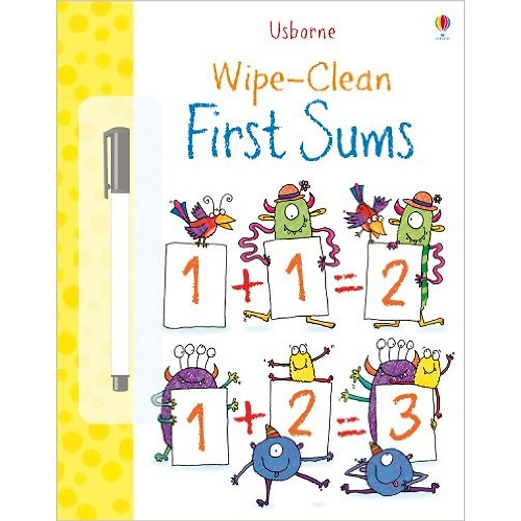 Sách tẩy xóa tiếng Anh - Usborne First Sums
