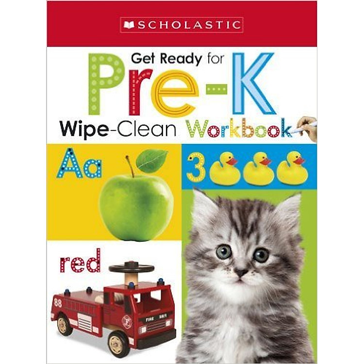 Sách Wipe-Clean Workbooks: Get Ready For Pre-K (Scholastic Early Learners)