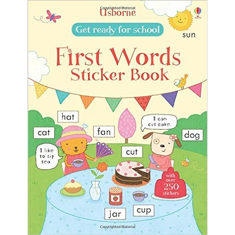 Sách tiếng Anh - Usborne First Words Sticker Book