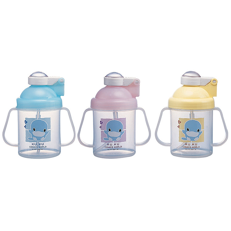 Mua Bình Tập Uống KuKu Duckbill 250ml Hồng Giá rẻ - Hình ảnh 2