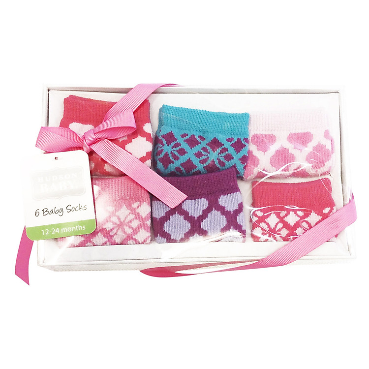 Bộ Quà Tặng Vớ Chân Cho Bé Gái Luvable Friends 54507 - Hồng Nhạt