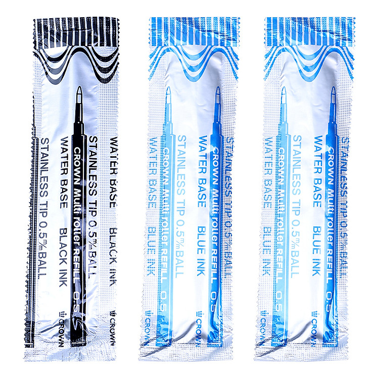 Vỉ 3 Ruột Bút Nước Crown