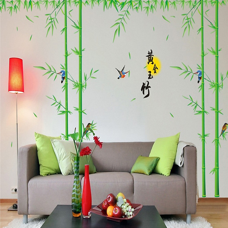 Decal Cây Trúc To Lala Shop DC560 - Mẫu 2 (250 x 160 cm)
