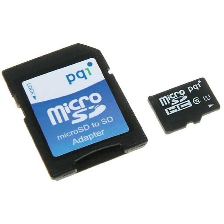 Thẻ Nhớ Micro UHS1 PQI 16GB Class 10 (Kèm Adapter) - Hàng Chính Hãng