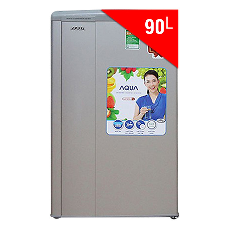 Tủ Lạnh Aqua AQR-95AR (90L) - Xám Nhạt - Hàng chính hãng