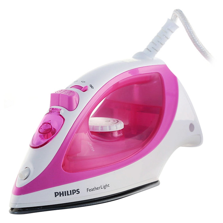 Bàn Ủi Hơi Nước Philips GC1418 - Hồng Trắng - Hàng Chính Hãng