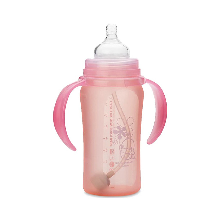 Bình Sữa Silicone Mềm Kuku Có Tay Cầm KU5830 - 240ml