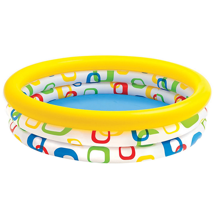 Bể Bơi Phao Intex Ba Tầng In Hình Hoa Tròn 58439 (147 x 33cm)