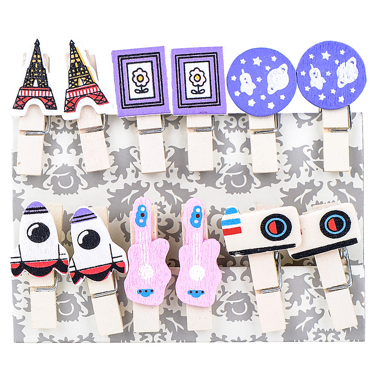 Bộ Kẹp Ảnh Gỗ - Variety