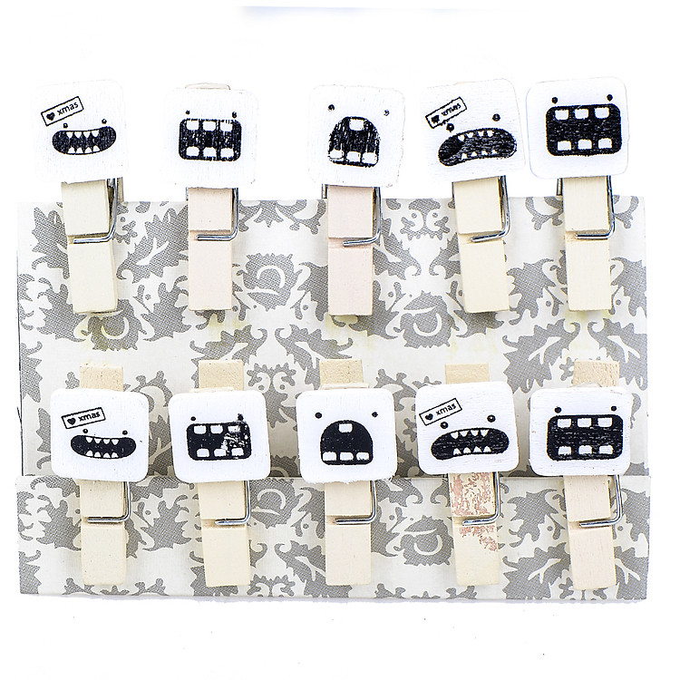 Bộ Kẹp Ảnh Gỗ - Icon Mẫu 3