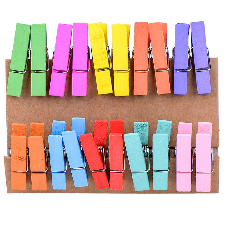 Bộ Kẹp Ảnh Gỗ - Color