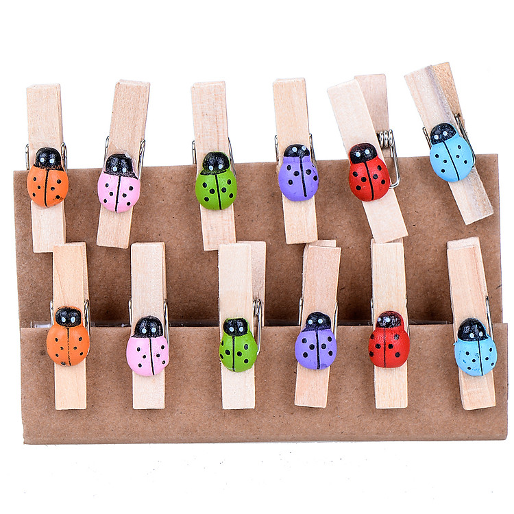 Bộ Kẹp Ảnh Gỗ - Ladybug