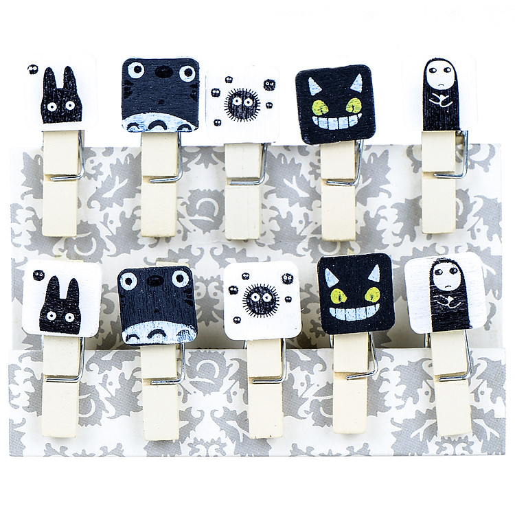 Bộ Kẹp Ảnh Gỗ - Totoro