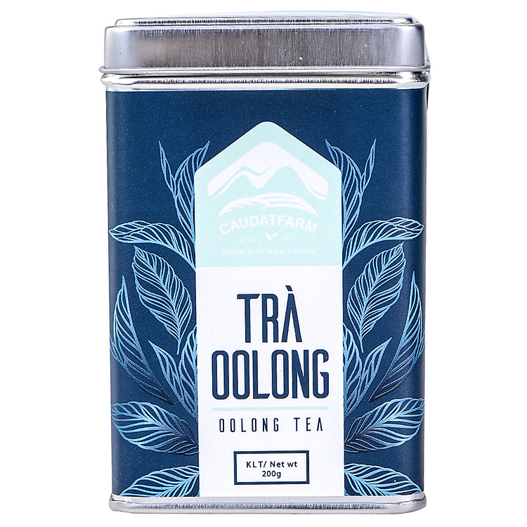 Trà Ôlong Cầu Đất Farm - Đà Lạt Dạng Lon 200gr - CDTOBT0200