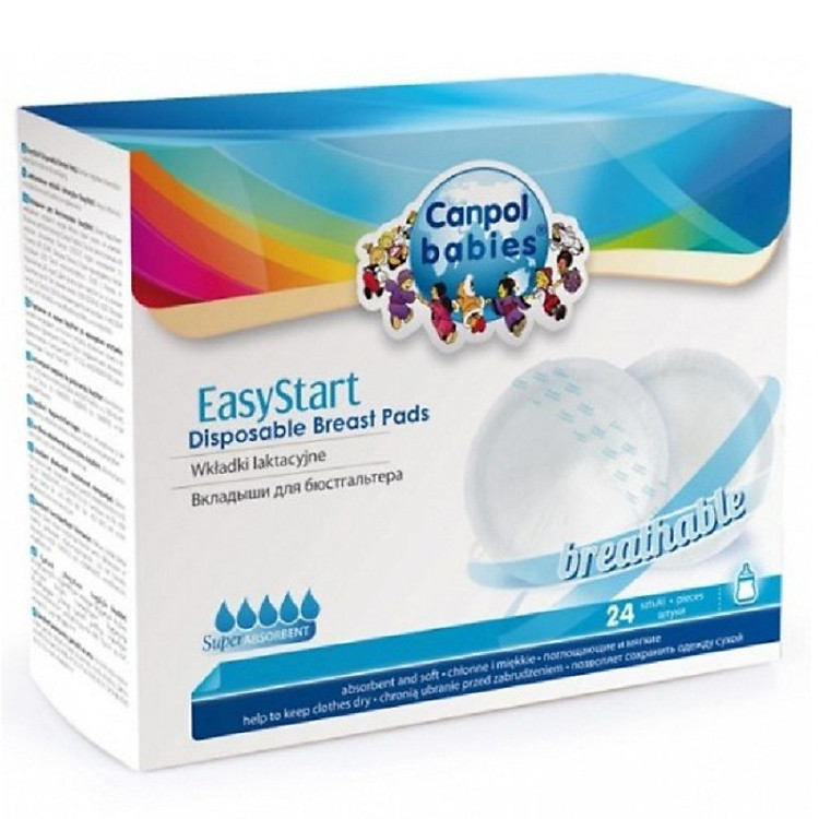 Bộ 24 Miếng Lót Thấm Sữa Canpol 19/601