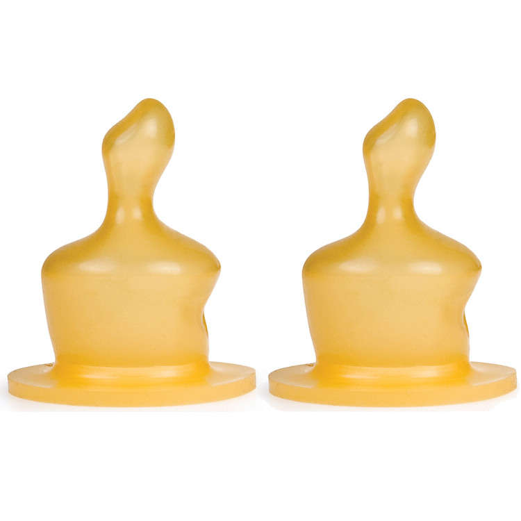 Bộ 2 Núm Ty Tập Uống Cao Su Loại Chữ Thập Canpol 23/104