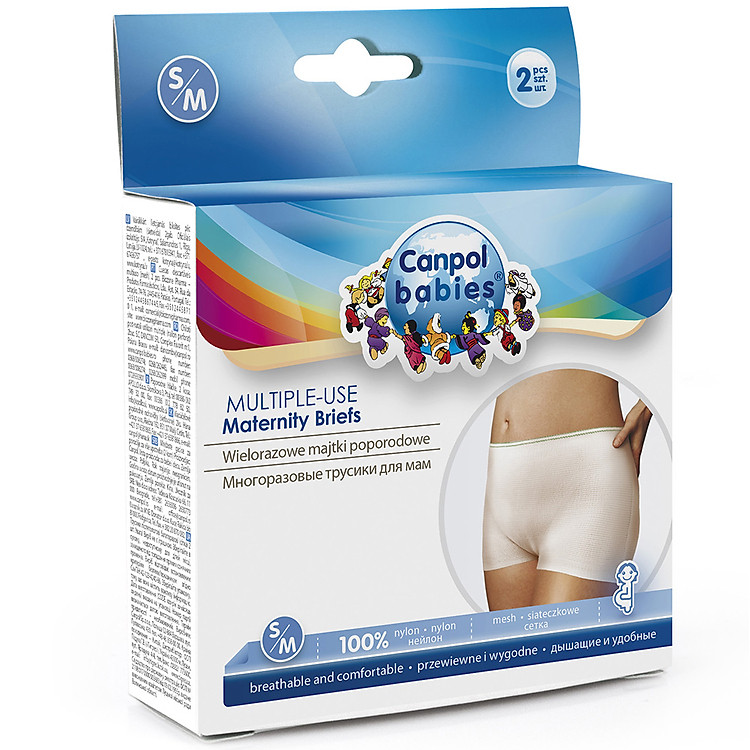 Bộ 2 Quần Lót Bà Bầu Canpol Dạng Lưới Đa Năng 73/001 Size S/M