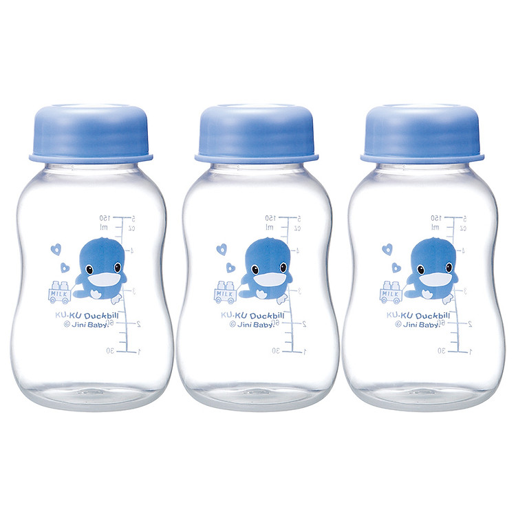 Bộ 3 Bình Trữ Sữa Mẹ Nhựa PP Kuku KU5924 (150ml)