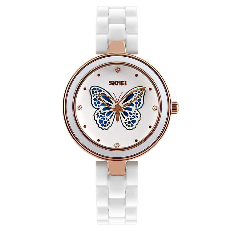 Đồng Hồ Nữ Dây Thép SKMEI CH285 - Họa Tiết Cánh Bướm