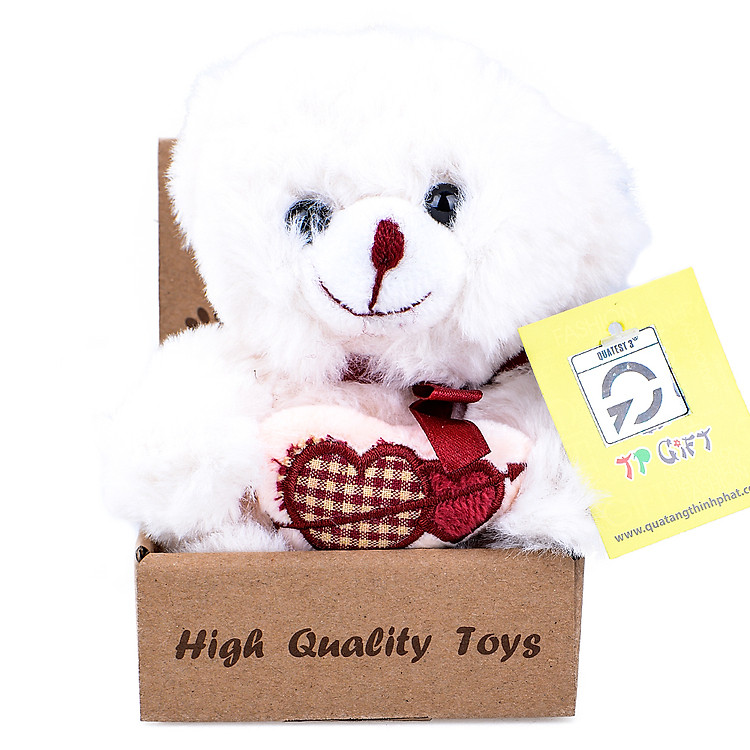 Gấu Bông Trắng I Love U