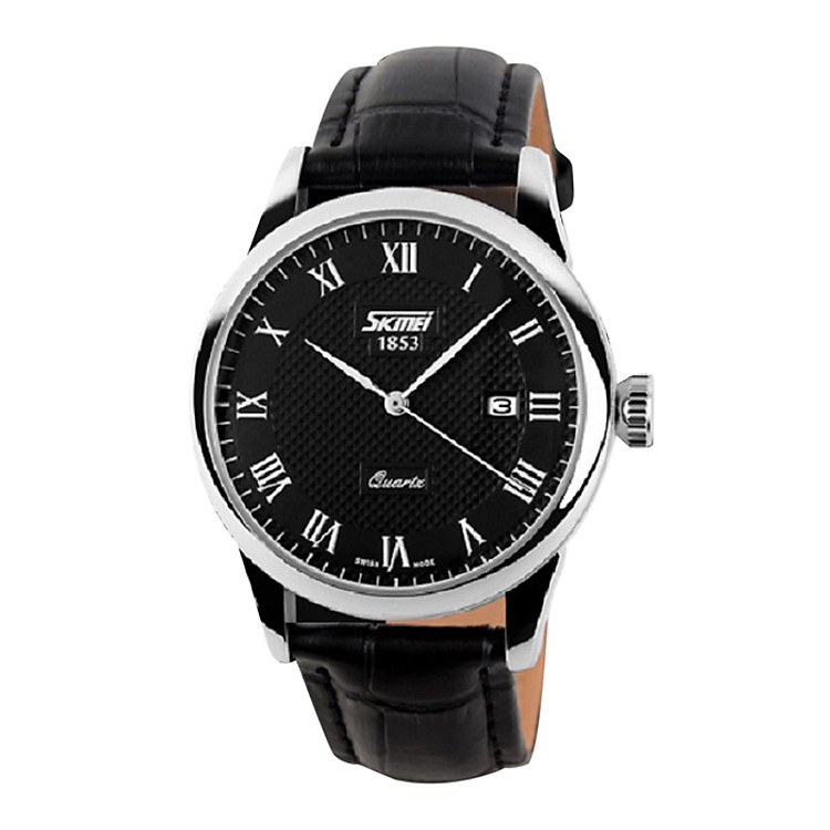 Đồng Hồ Nam Dây Da SKMEI 9058CG - Đen