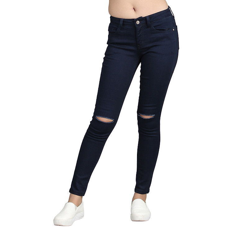 Quần Jeans Skinny Nữ ALE JEANS 60206SK - Xanh Đậm