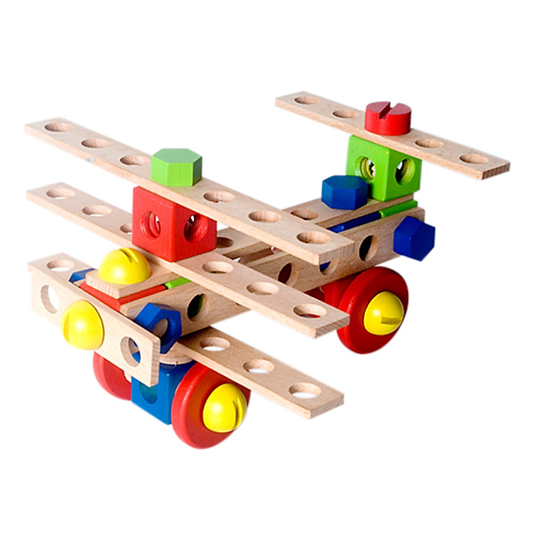 Đồ Chơi Gỗ Colligo - Máy Bay Lắp Ráp F3 61103C