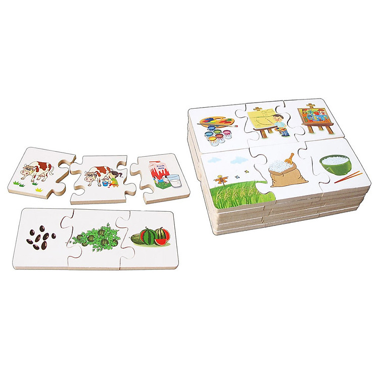 Đồ Chơi Gỗ Winwintoys - Xếp Hình Ba Bước Phát Triển 61392