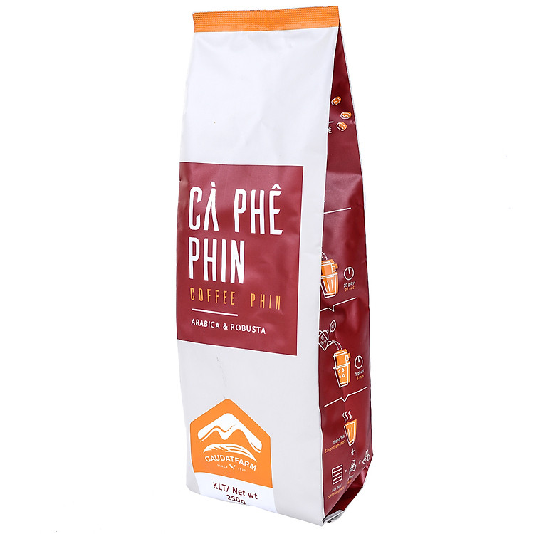 Cà Phê Phin Rang Xay Cầu Đất Farm - Đà Lạt (250g)