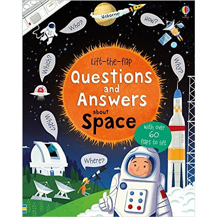 Sách Usborne Lift-the-flap Questions and Answers about Space